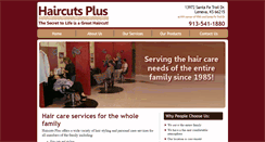 Desktop Screenshot of haircutspluskc.com